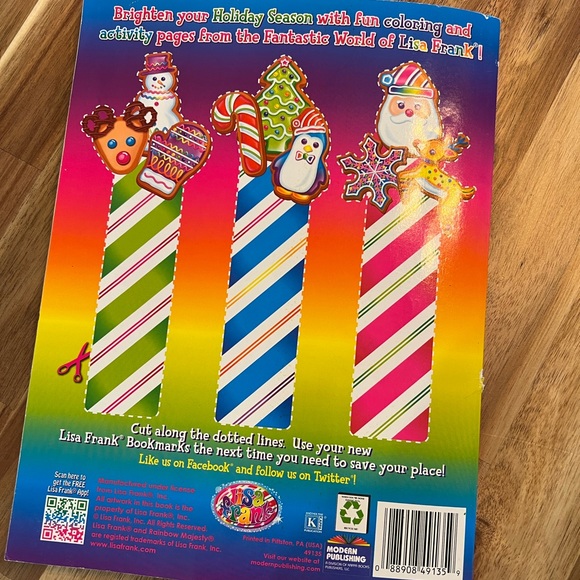 Lisa Frank Winter Wonderland Coloring Book - Picture 5 of 5